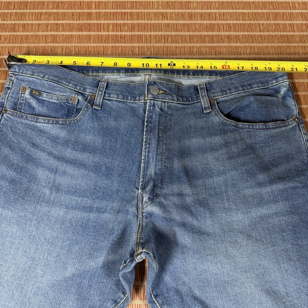 Polo Ralph Lauren Jeans Men's 40 x 30 Varick Slim Straight Medium Wash Denim - Picture 6 of 7